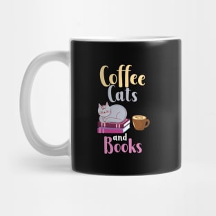 Coffee Cats Books Mug